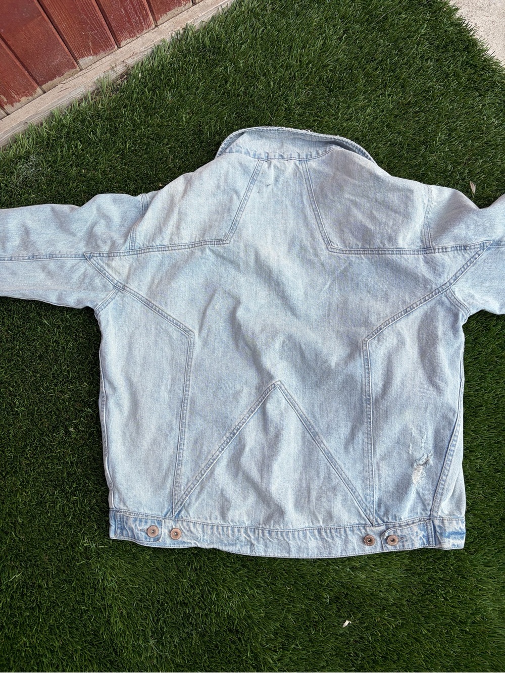 pistola Light Blue  Denim Jacket with Star Back Stitch